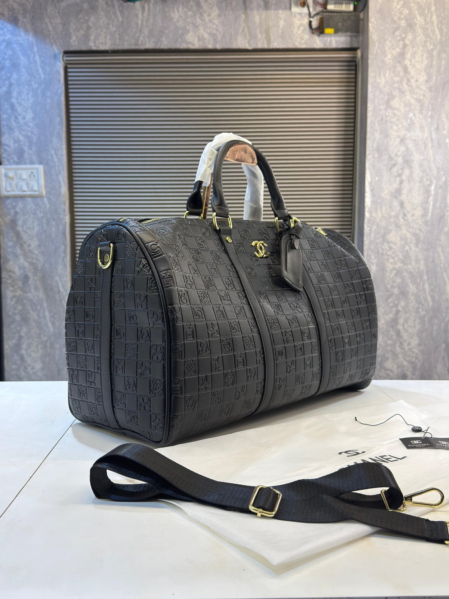 Chanel Monogram Premium Travel Duffel Bag