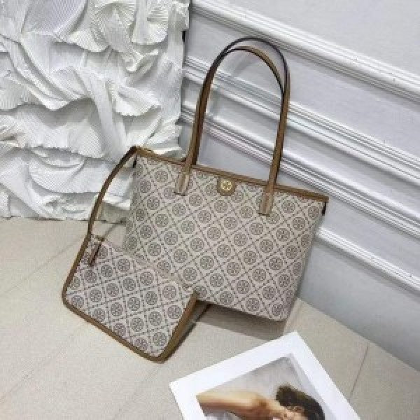 Tory Burch T Monogram Tote With & Dust Bag & Extra