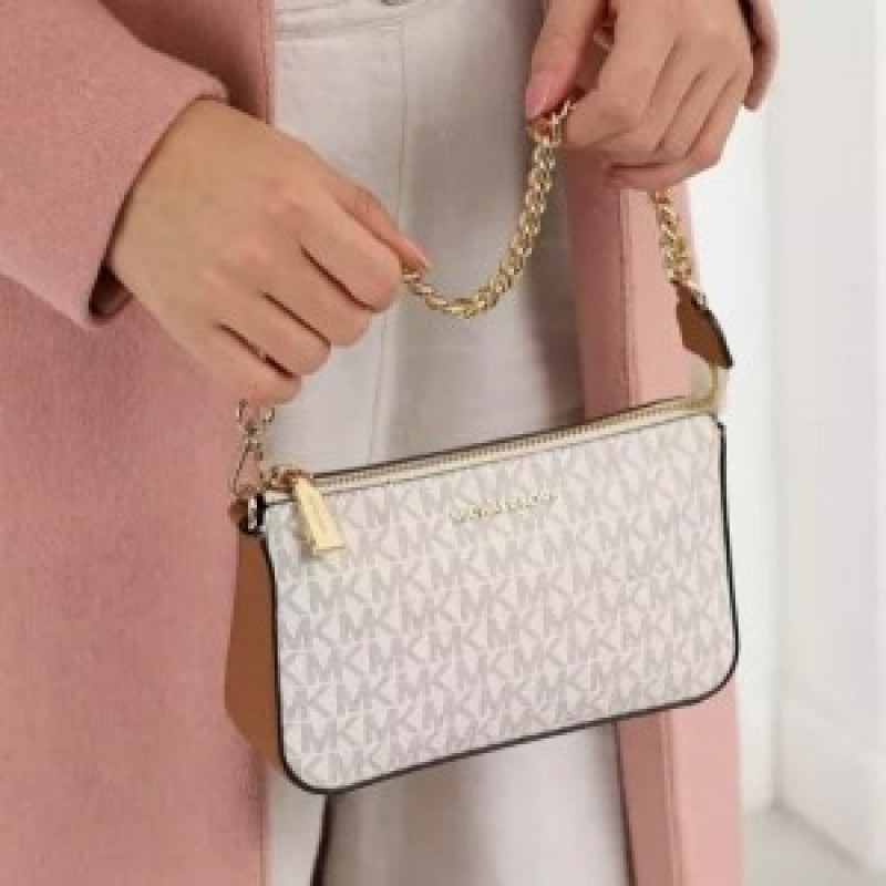 Michael Kors MK MD Chain Pouchette Bag With Dust Bag