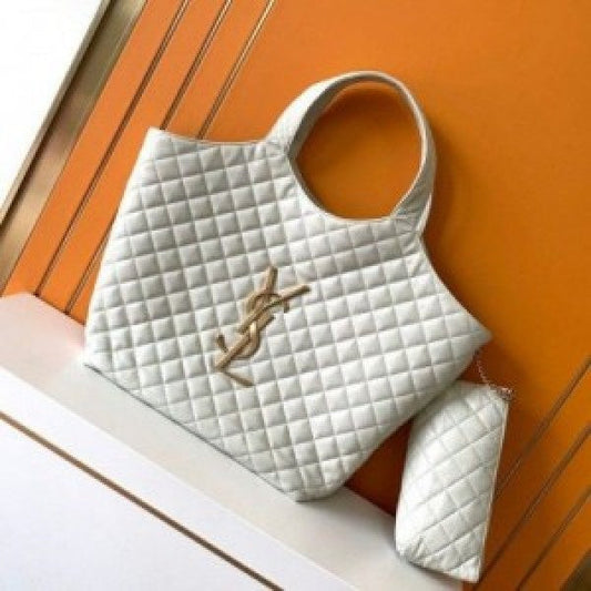 YSL SAINT LAURENT ICARE MAXI SHOPPING BAG QUALITY LEATHER LARGE