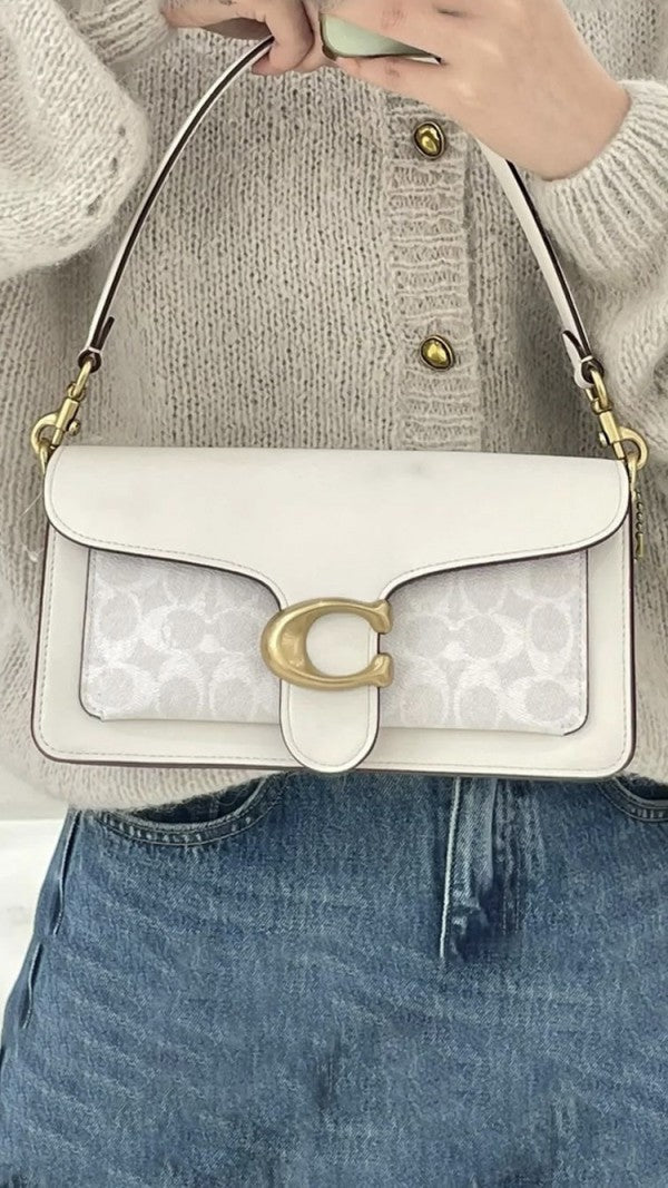 Tabby Shoulder Bag 26 With Signature Canvas