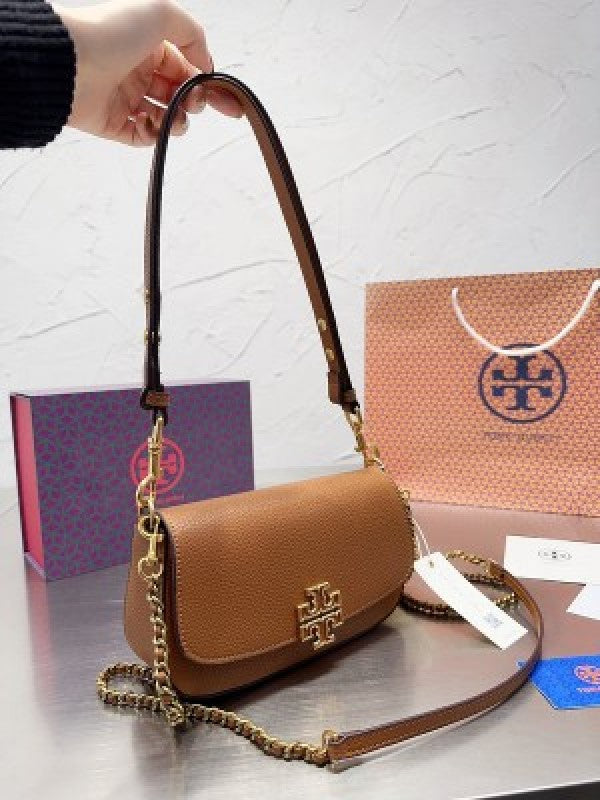 Tory_britten double handle bag with box