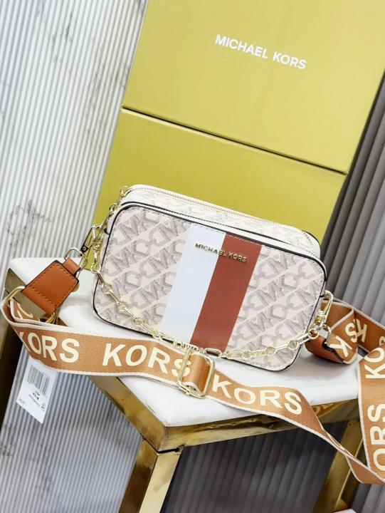 Michael Kors Camera Sling Bag With Box & Dust Bag & Sling Belt