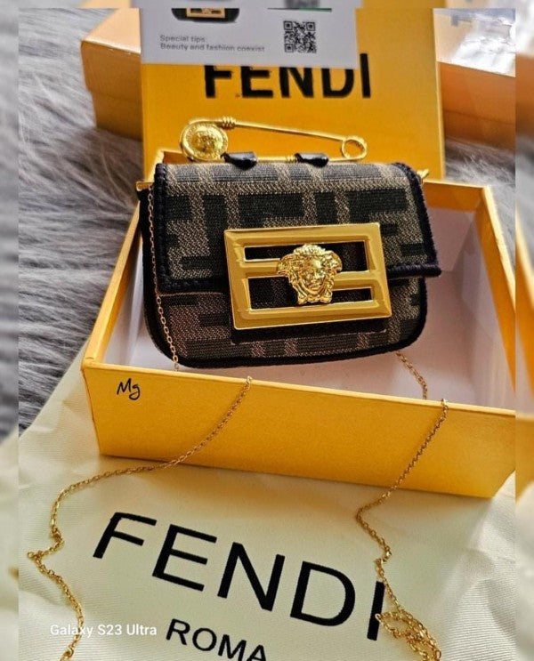 Fendi Fendace Nano Baguette Limited Edition Bag With OG Box & Dust Bag
