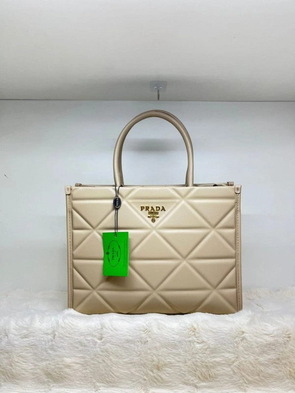 Prada leather symbole tote bag with dust cover & dust bag