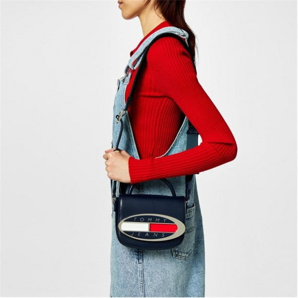 TOMMY JEANS HILFIGER PREMIUM GREY CROSS BODY WITH BOX