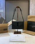 YSL SAINT LAURENT COLLEGE MEDIUM CHAIN BAG khaki dubble box packing