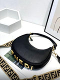 fendi Boston 365 Brown FF jacquard Fabric Bag