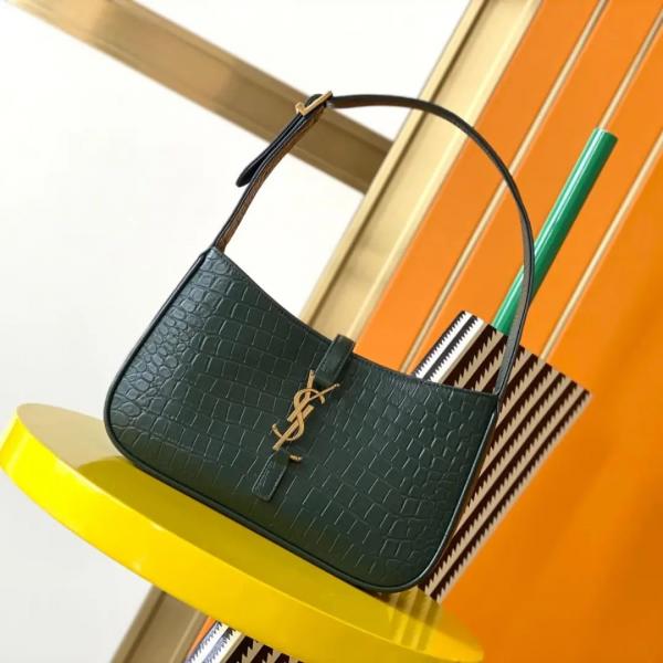 YSL BLACK PREMIUM LEATHER HAND BAG WITH OG BOX