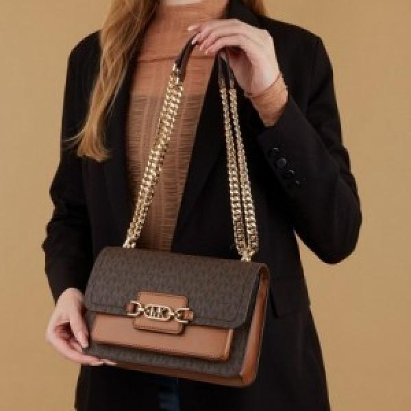 MICHAEL KORS HEATHER LARGE SHOULDER BAG WITH BOX