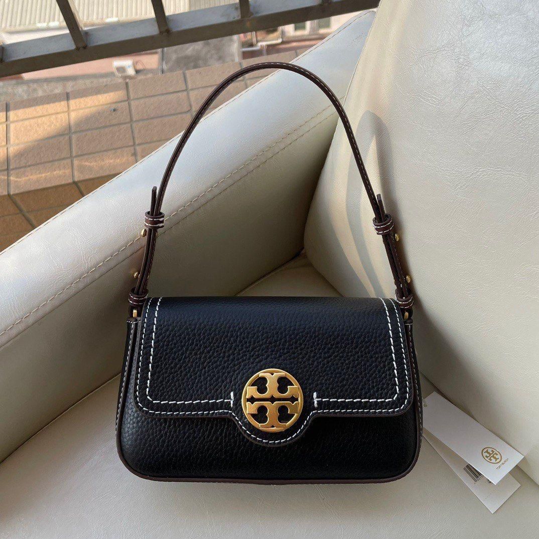 Tory T monogram jacquard shoulder bag adjustable strap with box