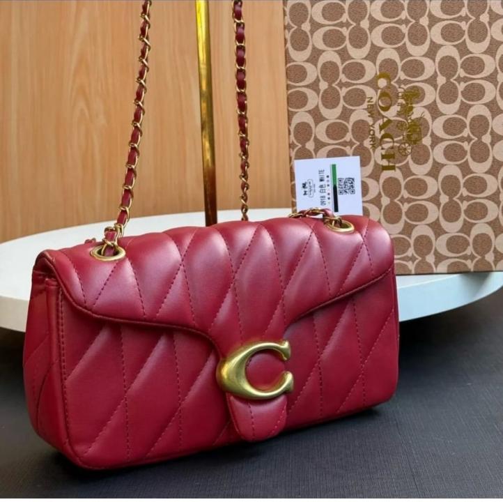 Coach Tabby 20 Quilted Leather Shoulder Bag With Box Dust bag Bill